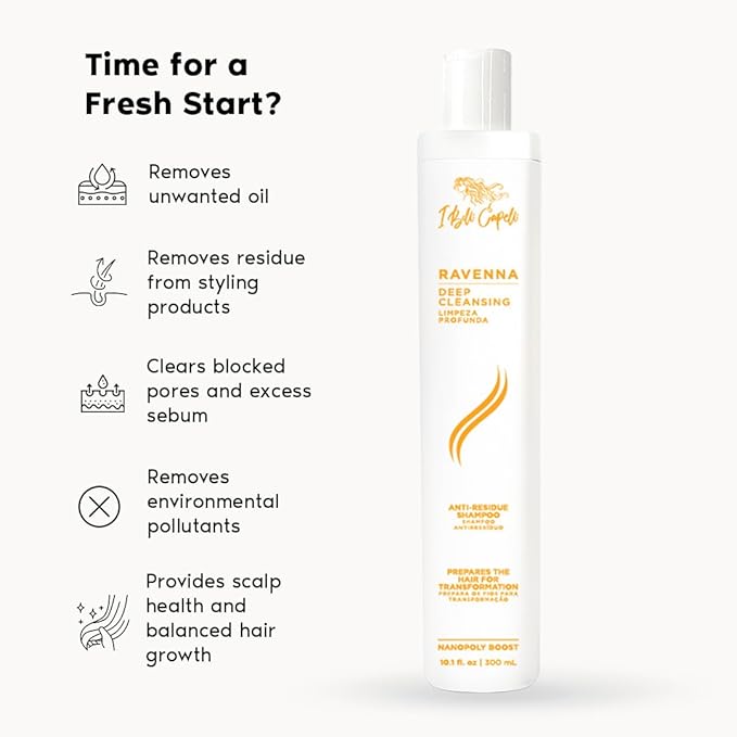 I Belli Capelli Venice Organic Keratin Hair Treatment Straightening, Smoothing Keratin 16.9 fl.oz + Deep Cleansing Shampoo 10 fl.oz- keratina Organica Sin Formol Para Alisar el Pelo - Complete Set