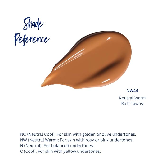 Best Bronze Bombshell Body Makeup - Tattoo Cover Up Makeup & Body Foundation Waterproof - Tattoo Concealer Waterproof for Scars, Varicose Veins Cover Up & Leg Foundation (NW44 Rich Tawny)