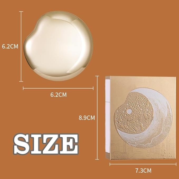 Glow Gallery Highlighting Eye & Cheek Palette, 4-Color Metallic Shimmer Eye & Cheek Palette, Blush and Highlighter Palette, Makeup Set for Shading, Highlighting & Defining the Face (#03)