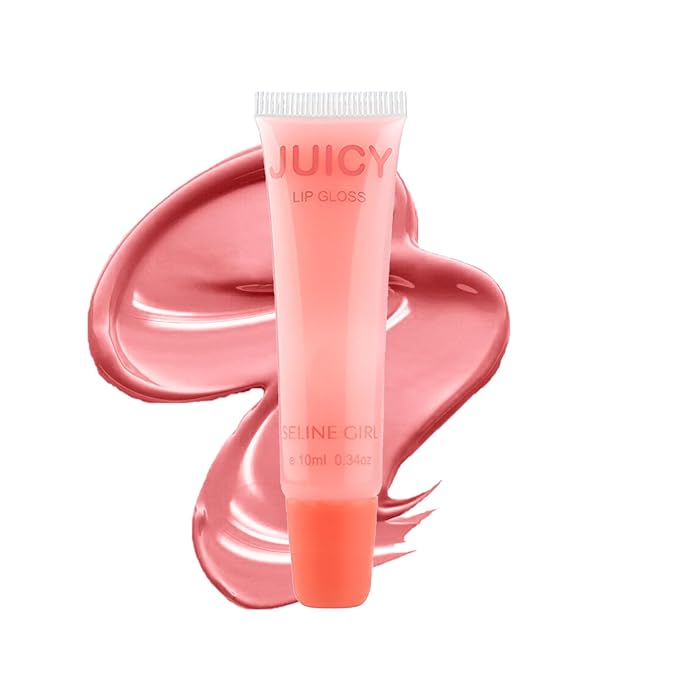 Juicy Lip Gloss, Lipgloss for Women and Girls, Lip Plumper, Lip Makeup Hydrating, Tinted Lip Balm, Colorful Lipgloss Moisturizing and Vibrant #pink