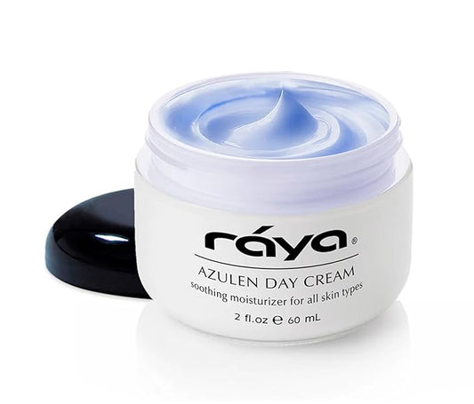 Raya Azulen Cream (301) | Moisturizing Day and Night Face Cream for Combination and Sensitive Skin | Refines, Tones, and Tightens | Made with Soothing Azulene