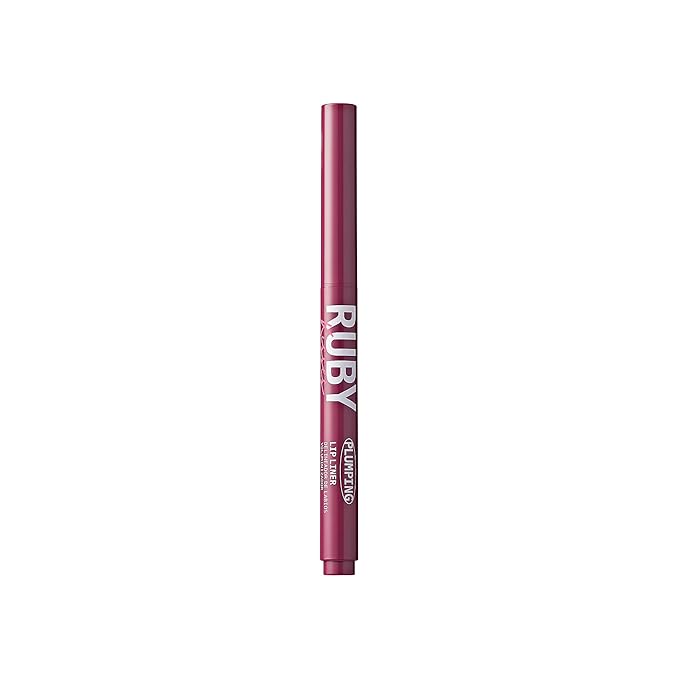 Ruby Kisses Plumping Effect Lip Liner, Semi Matte, Smudge Proof, High Pigment, Medium to Full Coverage Makeup, Precise Tip, Bold Color Lip Plumper