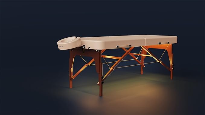 Master Massage 30" Del Ray Pro Portable Table Package (Cream, Standard with Ambient Lighting System)
