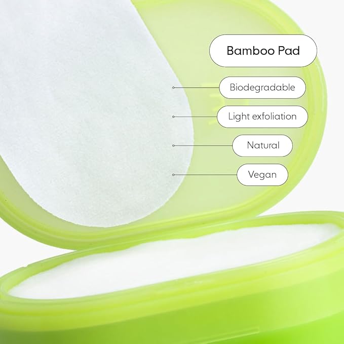 LOOPS Exfoliating Toner - Refine, Resurface, and Rebalance Skin - Pre-soaked Bamboo Pad - Skincare Toners for Face -Exfoliatings Treatment Toner -Exfoliating Pads