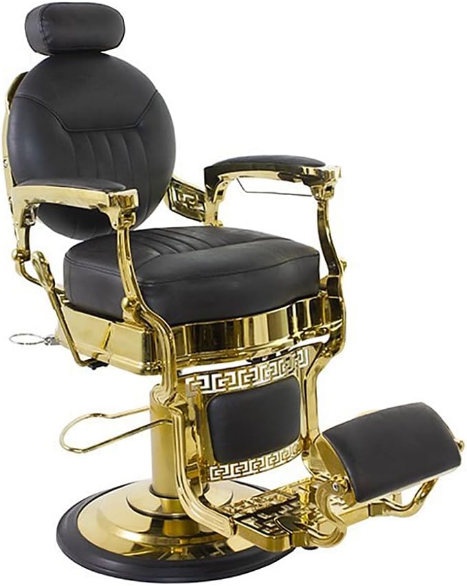 SKINACT Vintage Gold Chrome Barber Chair