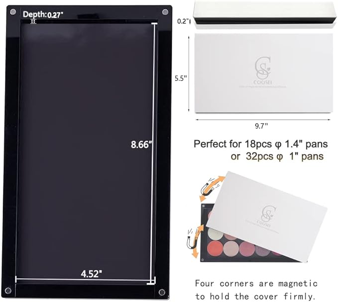 Arcylic Empty Magnetic Eyeshadow Palette Makeup Palette