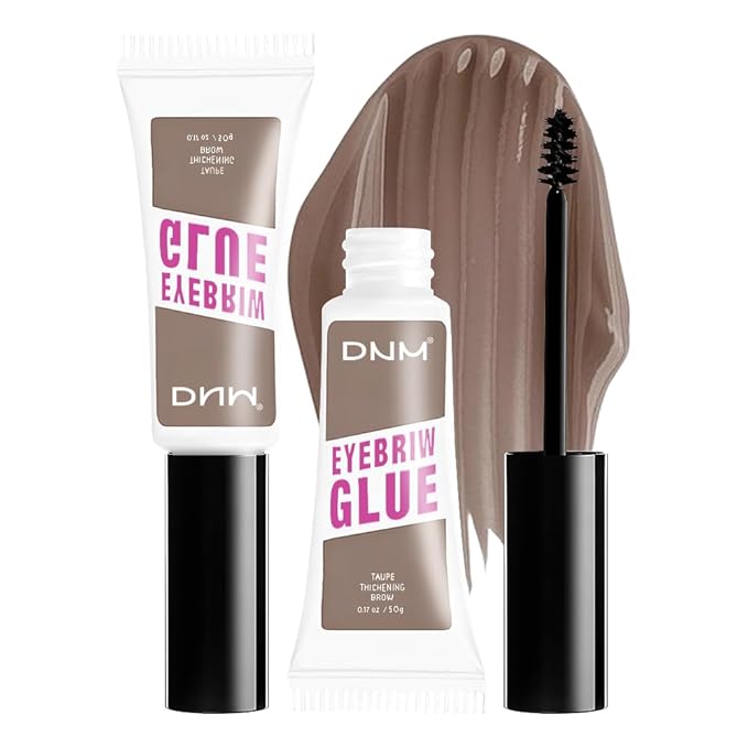 Kaely PROFESSIONAL MAKEUP Brow Glue, Tinted Eyebrow Gel, Eyebrow Mascara Waterproof, gel para cejas a prueba de agua, Eye Brow Fast Sculpt, Vegan & Cruelty-Free, 2Pcs-02 Taupe