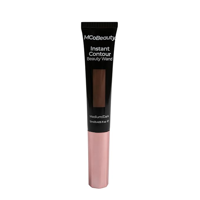 MCoBeauty - Instant Contour Cream Bronzer - Medium to Dark Shade - Cream Contour Stick with In-Built Cushion Applicator for Cheekbones and Face Contour - Concealers & Neutralizing Makeup