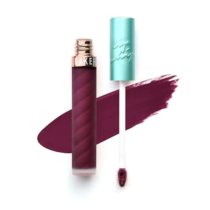 Beauty Bakerie Lip Whip Liquid Lipstick for Women, Waterproof Lip Gloss, Tint, Stain Long Lasting Hydrating Moisturizer, Matte or Metallic, 3.5mL, Raspberry Tiramisú