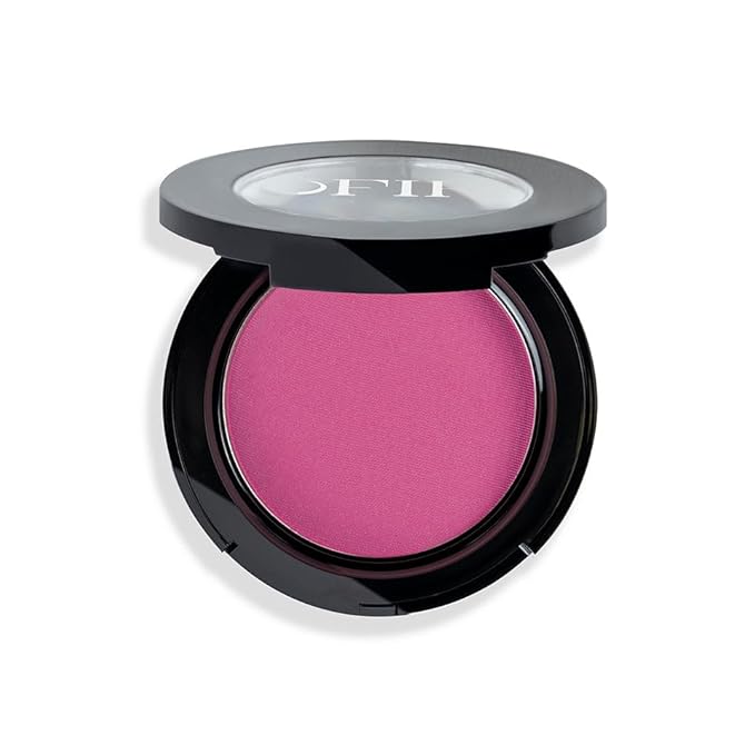 OFIR Elation Powder Blush for Cheeks | Buildable Pigment Adds Radiant Tone | Blurring Powder Softens Lines | Lightweight Texture for Lasting Glow | Currant - Bright Berry with Cool Undertones 0.13 Oz