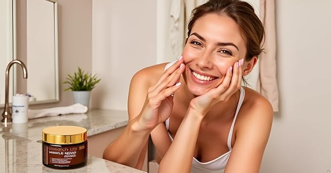 Retinol Anti-Aging Night Cream – Wrinkle Repair Moisturizer with Hyaluronic Acid, Collagen & Peptides – Firming & Hydrating Face Cream for Women & Men – All Skin Types