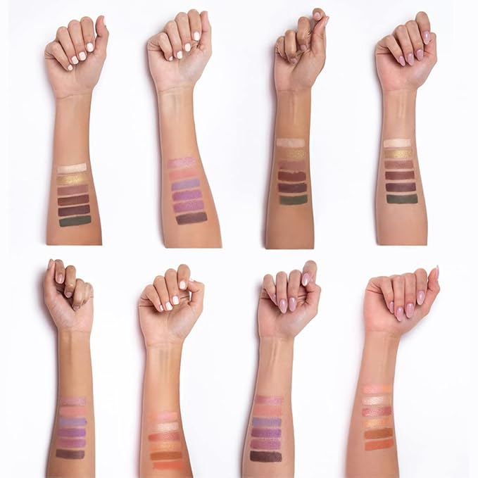 Palladio Ultimate Pro Eyeshadow Makeup Palette with Mirror, 18 High-Pigmented Powder Colors, Matte, Shimmer, Metallic, Satin Finishes, SHANNON DE LIMA