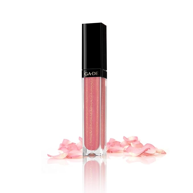GA-DE Crystal Lights Lip Gloss, 826 - Enriched with Light-Reflecting Crystal Pearls - Smooth Silky, Rich Color - Moisturizes and Adds Shine - 0.2 oz