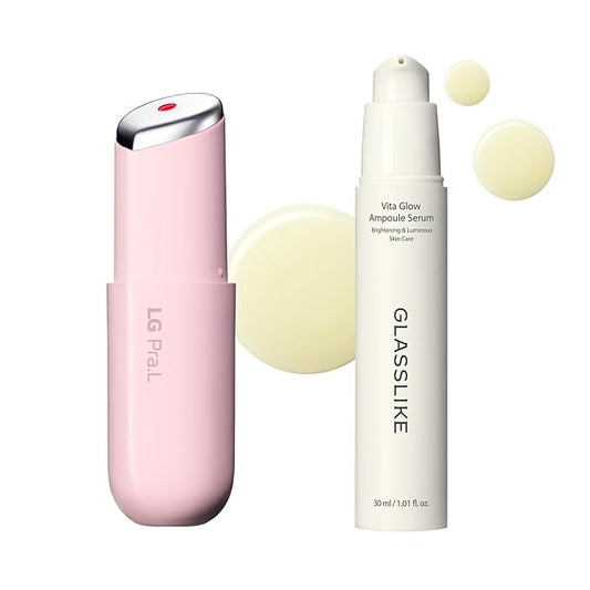 Dark Spot Care Duo : Superform Galvanic Booster Blush Pink and Glasslike Vita Glow Ampoule Serum, 1.01 fl. oz