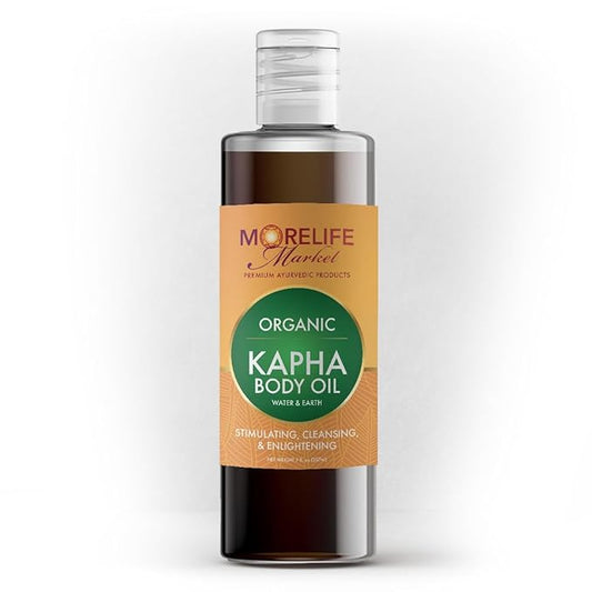 Kapha Body Oil | Premium Ayurvedic Massage Oil with Organic Tulsi, Mint, Clove & Warming Herbs for Circulation & Vitality | Stimulating, Cleansing & Enlightening Ritual – 7 oz Bottle