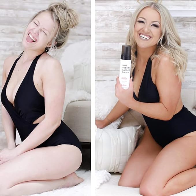 B.TAN Pre-Shower Self Tanner Mousse, 9 min, 1 Hour, Vegan, Cruelty Free, 6.7 Fl Oz