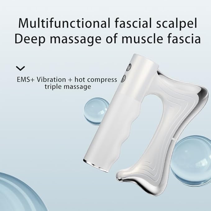 OTBK Heated Gua Sha Tool — Portable Muscle Relaxation Therapy Device. Features Vibration, Heat Therapy, and microcurrent.