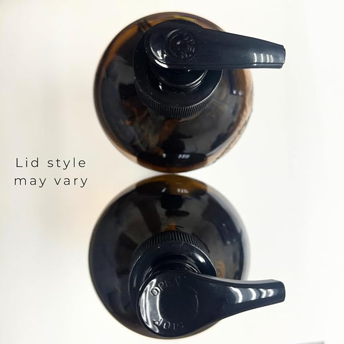 River Birch Pumpkin Spice Scented Natural Hand Soap -Handmade Soap -Moisturizing Hand Wash with Amber Glass Dispenser - Luxury Scented Hydrating Hand Soap - Vegan and Non-Toxic -16 Fl Oz