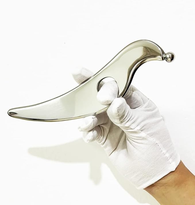 Gua sha Set, IASTM Tool Gua Sha Stainless Steel Muscle Scraper Set of 6 Picese for Soft Tissue Therapy and Reduce Arms,Legs,Back, Shoulder Muscle Pain(6HXIAO pcs)……