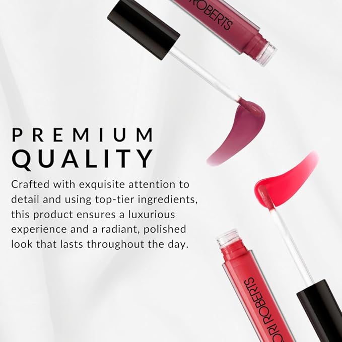 Flori Roberts Luscious Lip Lacquer, Vibrant Lip Gloss Makeup for Women of Color or Deeper Skin Tones, Non-Sticky, Long Wear High Shine Finish