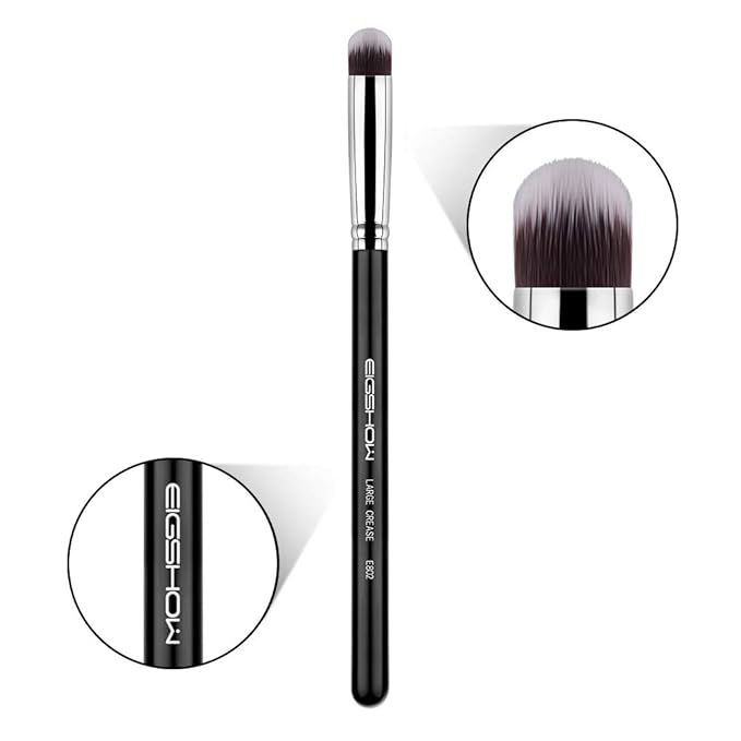 Crease Eyeshadow Brush, EIGSHOW Precision Eye Shadow Blending Brushes for Base Application Smudging Defining, Soft, Dense Bristles (E802)