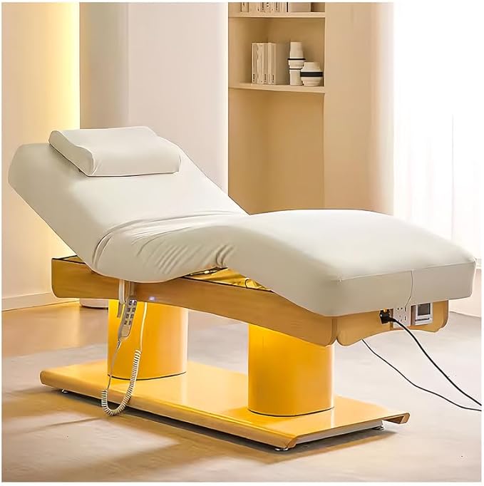 Electric Facial Bed - Massage Table,Spa Beauty Treatment Table & Lash Bed for Tattoo Shop with One-Button Lift (4.0 Motor)