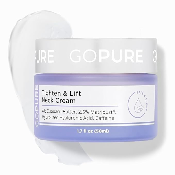 goPure Tighten and Lift Neck Cream - Clinically Tested - Pack of 2