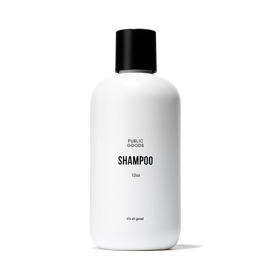 Public Goods Shampoo for Women & Men | Natural Gentle Shampoo to Cleanse & Nourish All Hair Types | Made with Organic Essential Oils | Sulfate & Paraben Free | Vegan | Made in Canada | 12 Fl Oz Bottle
