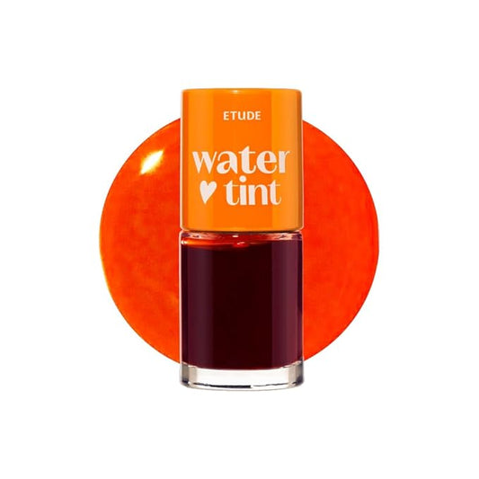 ETUDE Dear Darling Water Tint - Orange Ade (9g) | Vivid Color Lip Stain with Moisturizing Weightless & Non-sticky Finish Lip Stain | Smudge-proof Lip Tint | Korean Makeup, Kbeauty