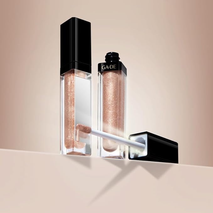 GA-DE Crystal Lights Lip Gloss, 800 - Enriched with Light-Reflecting Crystal Pearls - Smooth Silky, Rich Color - Moisturizes and Adds Shine - 0.2 oz