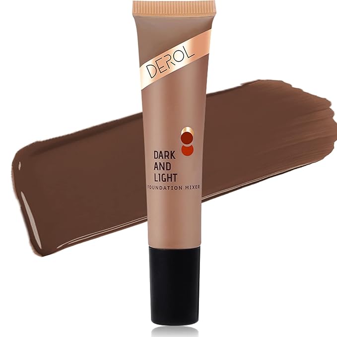 Dark Caramel Foundation Mixing Pigment for Adjusting Shade and Color Corrector, Blends Easily, Dark Caramel Color Corrector for Adjusted to Darken Various Foundation Colors (Dark Caramel)
