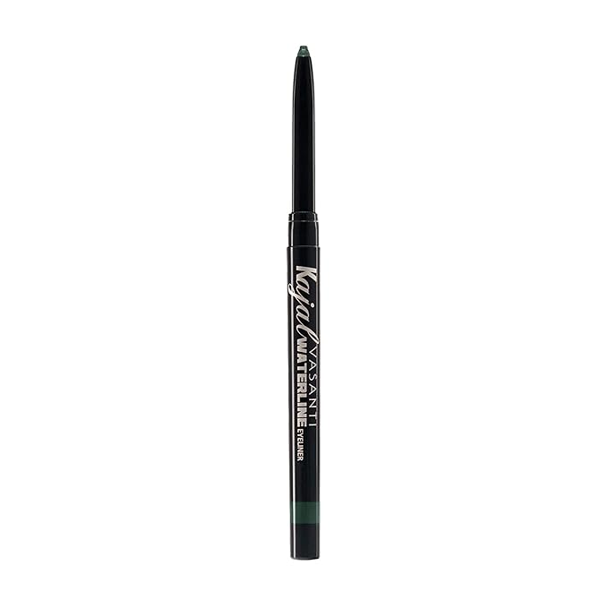 VASANTI Kajal Waterline Eyeliner Pencil - Long-lasting, Waterproof, Smudge-proof, Safe for Sensitive Eyes, Waterline Eye Liner - Opthalmologist Approved and Tested (Midnight Green)