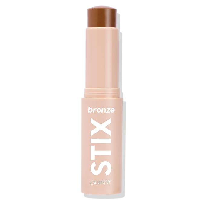 ColourPop Cream Bronzer Stick - Blendable Cream Contour & Glowy Summer Makeup with a Natural, Matte Finish - Buildable Formula for Shimmer-Free, Sun-Kissed Warmth - Shell Beach (0.28 oz)