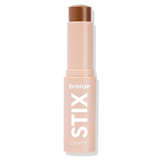 ColourPop Cream Bronzer Stick - Blendable Cream Contour & Glowy Summer Makeup with a Natural, Matte Finish - Buildable Formula for Shimmer-Free, Sun-Kissed Warmth - Shell Beach (0.28 oz)