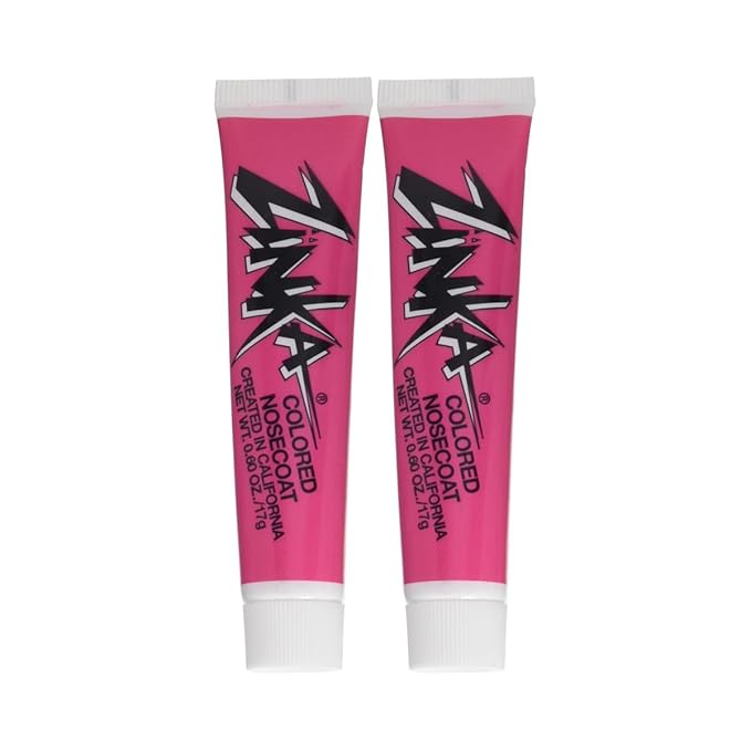 Zinka Colored Zinc Oxide Sunblock – High Zinc Formula for Nose and Face, 2 Pack, Pink