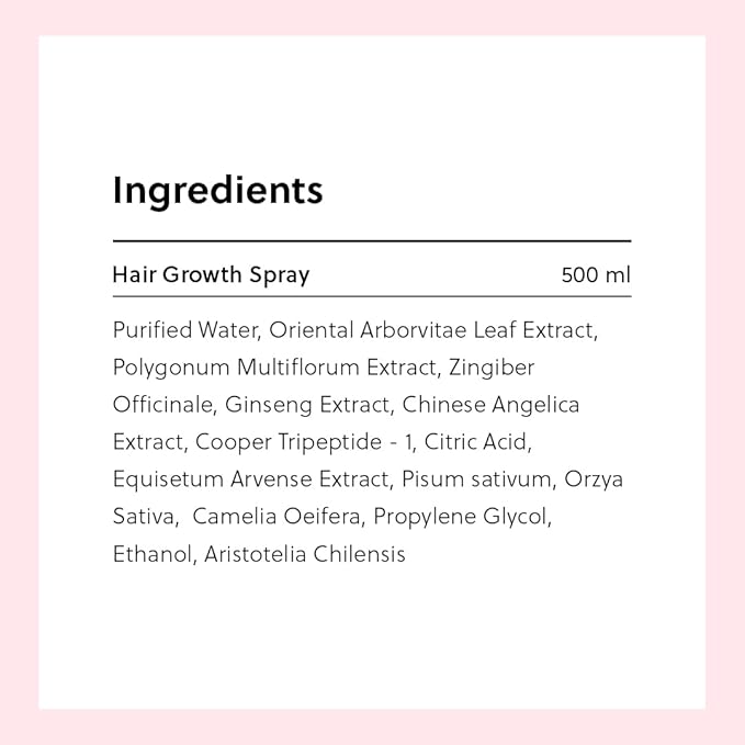 Revolutionary Hair Regrowth Serum - Fights Hair Thinning & Hair Loss - Strengthens, Thickens and Accelerates Hair Growth- Non Greasy and Hormone Free Spray For Scalp- 50ml - Forhair