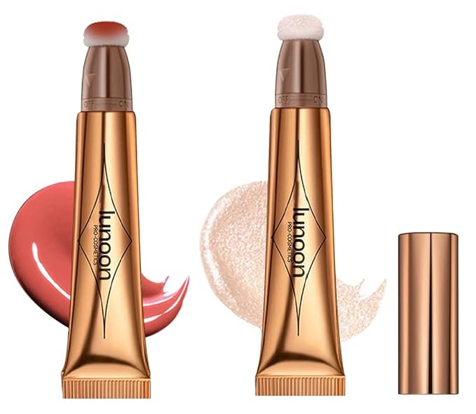 2 Colors Liquid Contour Beauty Wand, Highlighter and Blend. (3#/4#)