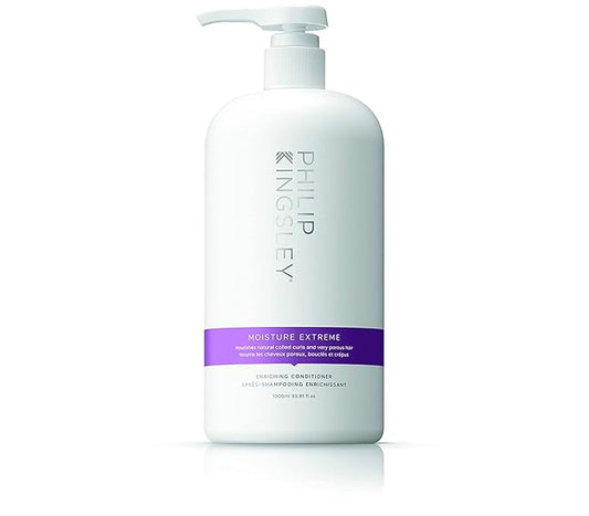 PHILIP KINGSLEY | Moisture Extreme Enriching Conditioner | For Curly, Dry, Damaged Hair | Moisturizes, Hydrates and Adds Shine| Detangles and Controls Frizz, Adds Shine | 33.8oz