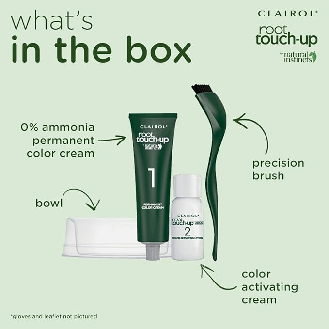 Clairol Root Touch-Up by Natural Instincts Permanent Hair Dye, 4R Dark Auburn Hair Color, Pack of 1