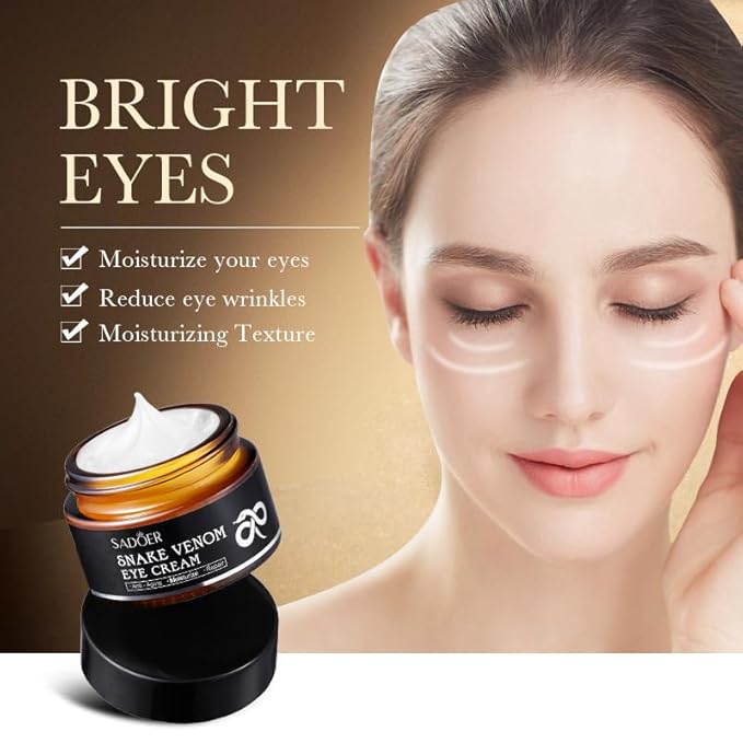 Firming eye cream, snake venom