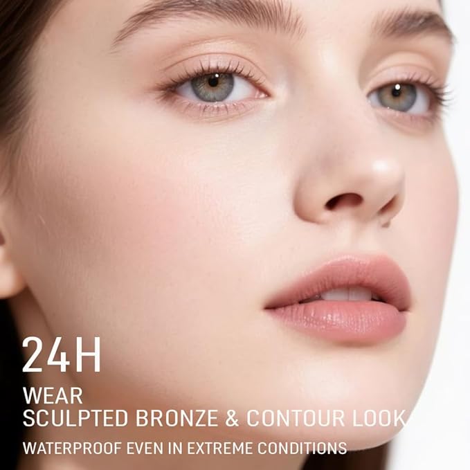 Baked Natural Correcting Pwoder Foundation Makeup, Highlighter Hybrid - Natural Finish, Waterproof Long Lasting, Demi-Matte Natural Finish, Talc-Free, Vegan, 06#