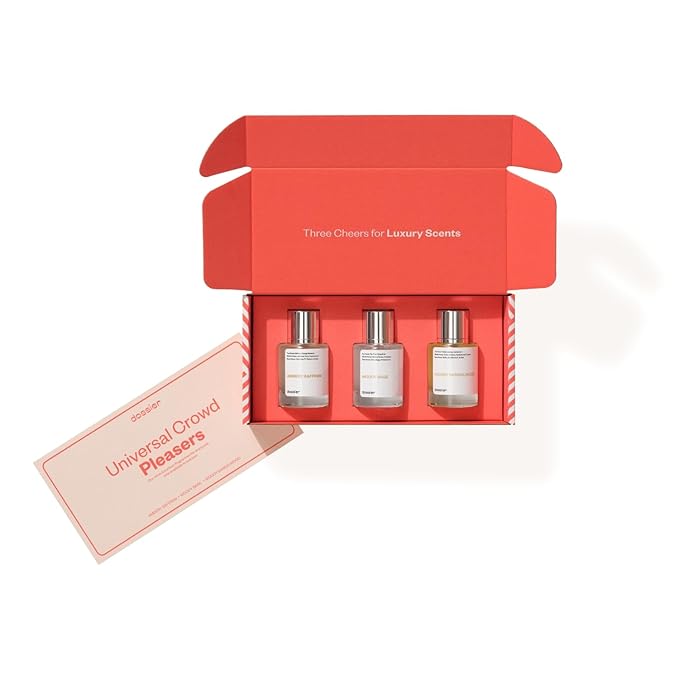 Dossier - Eau de Parfum - Universal Crowd Pleasers 50 ML Trio Set - Ambery Saffron - Woody Sage - Woody Sandalwood - 3x Fragrance 1.7 Fl oz
