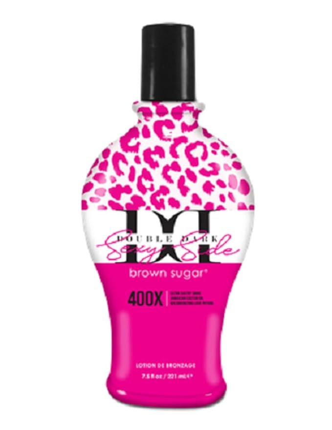 Tan Asz U Double Dark Sexy Side 400x tanning lotion, 7.5 Fl Oz (Pack of 1), Brown
