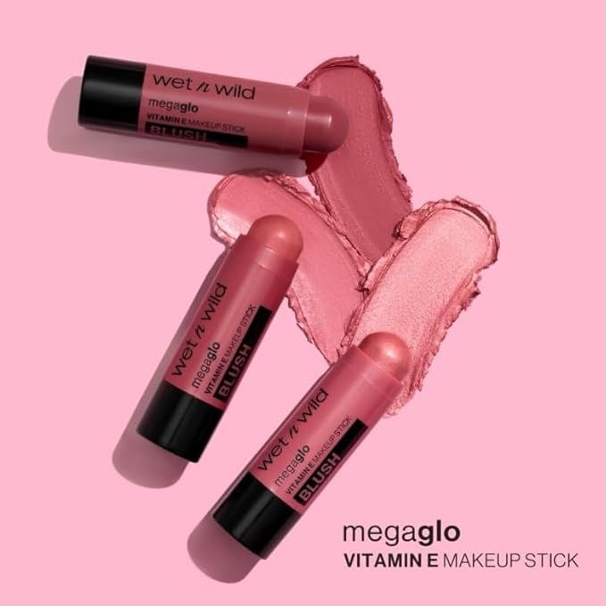 wet n wild Mega Glo Makeup Stick, Buildable Color, Versatile Use, Cruelty-Free & Vegan - Current Jam