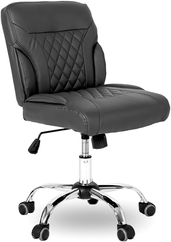 T-Spa Manicure Chair Eco-2 for Professional Beauty Salon Nail Shop Spa (Black, Technician Chair)