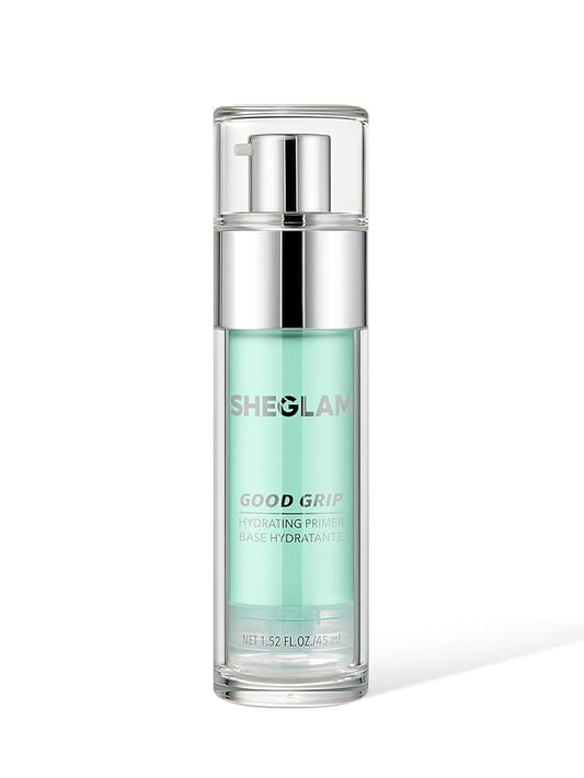 SHEGLAM Good Grip Hydrating Primer Oil Control Moisturizing Primer Gel Smooth Fine Lines Oil And Silicone-Free Face Primer-Green