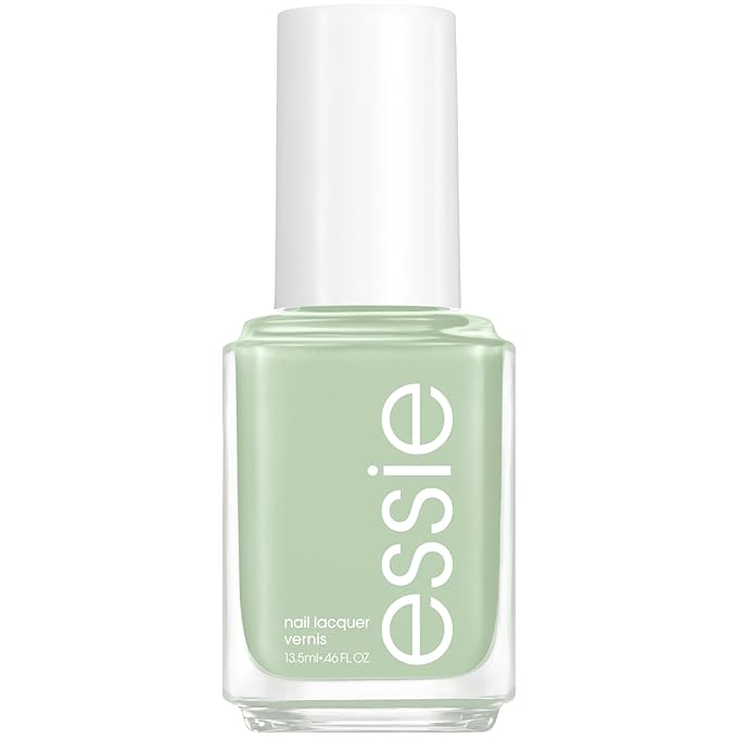 Essie Salon-Quality Nail Polish, 8-Free Vegan, Muted Green, Turquoise And Caicos, 0.46 fl oz