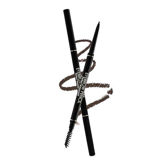 FÓLKI COSMETIC-Eyebrow Retractable Definer Pencil, Micro Brow Pencil, Precise Eyebrow Pencil,Long Lasting Eye Brow Pencil for Soft Textured Natural Daily Look Eyebrow Makeup (5#Dark brown)