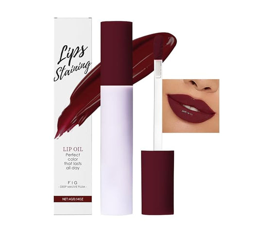 Nourishing High-Shine Lip Gloss,Hydrating & Moisturizing Lip Tint, Non-Sticky, Long-Lasting Glossy Lip Stain,Softens & Plumps Lips for Smooth,Gentle Formula for Dry Lips 04#Deep Mauve Plum