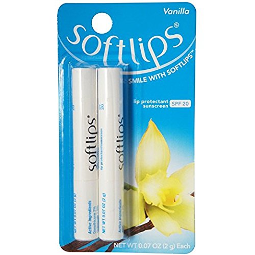 Softlips Lip Protectant/Sunscreen SPF 20, Value Vanilla